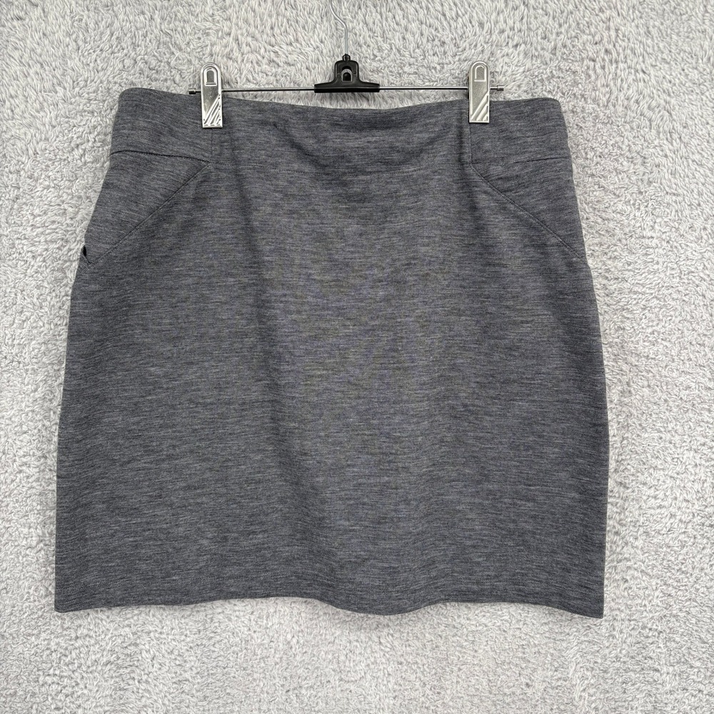 Title Nine She Leads Ponte Active Skirt Size L Heather GrayPerformance Stretch - Picture 5 of 8